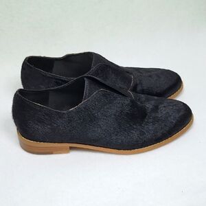 1. State Black Fiore Cow Hair Slip On Loafers Size 7.5